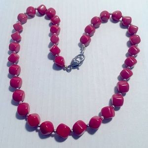 Red bead necklace